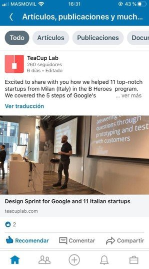 Progressive Disclosure in Linkedin